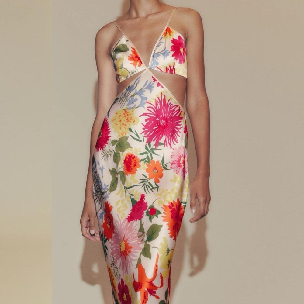 Reformation poppies silk dress.